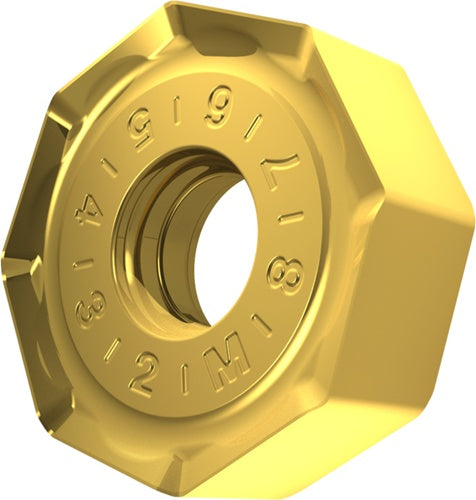 Fräswendeschneidplatte ISO ONMX 060508SR-M:M8330 D57mm PVD beschichtet Gold - VPE: 10