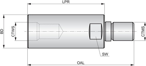 Fräseraufnahme ISO ATM10-IHAM10035 Grundkörper-D 18mm PRAMET