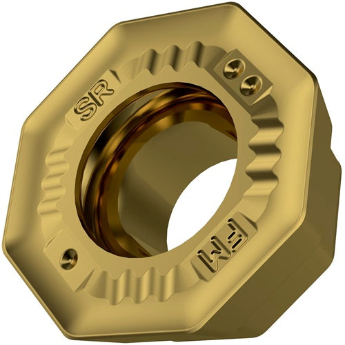 Fräswendeschneidplatte ISO ODMT 0505ADSR-FM:M8340 D55mm PVD beschichtet Gold - VPE: 10
