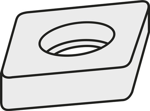 Wendeplatten-Unterlegscheibe ISO DCS 234-04 Bruttogewicht 1611g PRAMET - VPE: 10
