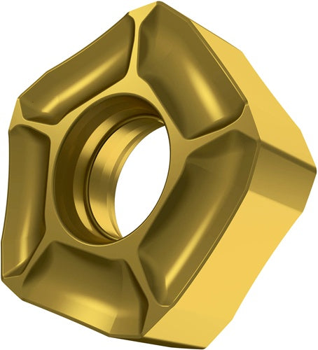 Fräswendeschneidplatte ISO PNMU 1308DNSR-M:M8330 D10mm PVD beschichtet Gold - VPE: 5 – Power und Handel