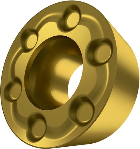 Fräswendeschneidplatte ISO RPEX 1204MOSN-12:M8340 D44mm PVD beschichtet Gold - VPE: 10