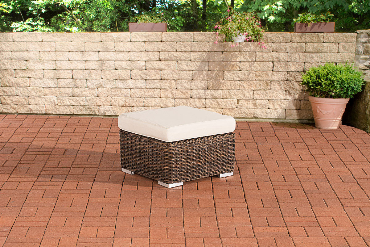 Hocker Bilbao / Madeira Cremeweiss – Ansicht 2