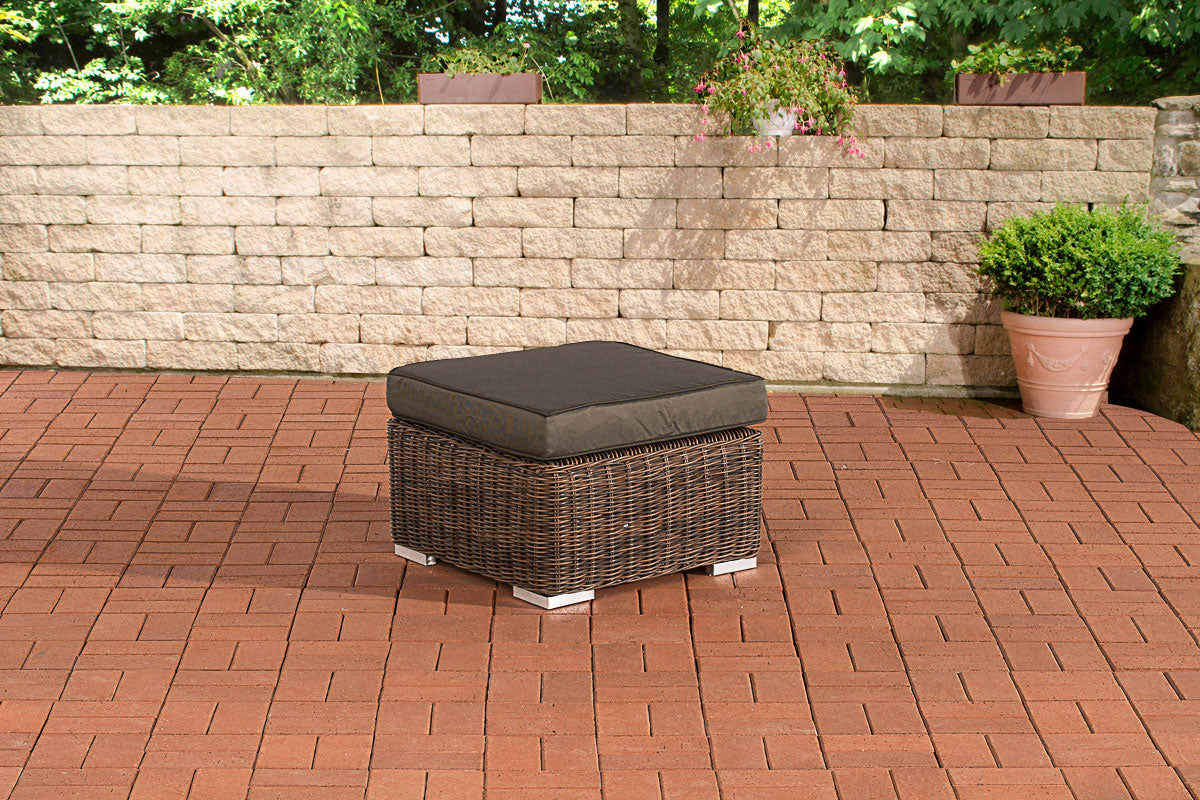 Hocker Bilbao / Madeira Anthrazit
