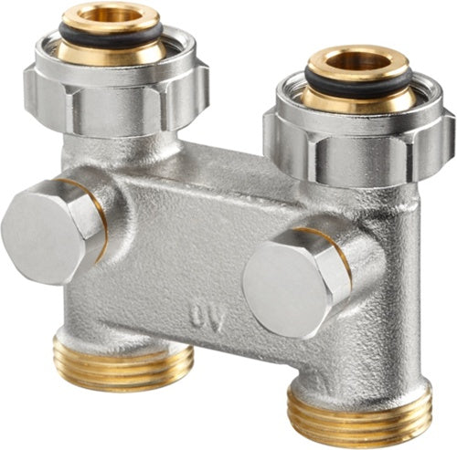 OV Umlenkstück m Absperr Durchg 50mm 3/4Z ÜMx3/4Z AG