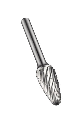 Frässtift RBF Ø 8 Kopflänge 20 mm Schaft-Ø 6 HM Verzahnung für Stahl DORMER