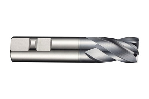 Schaftfräser S804HB DIN 6527 K Typ N Nenn-Ø 25 Gesamtlänge 121 Schneidenlänge HM AlCroN-beschichtet 34 DIN – Ansicht 3