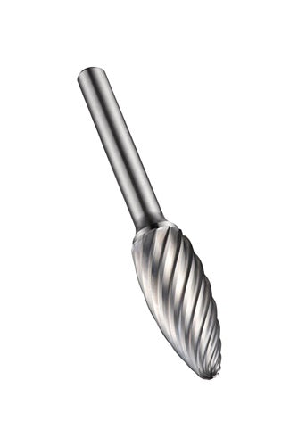 Frässtift H Ø 8 Kopflänge 19 mm Schaft-Ø 6 HM Verzahnung für INOX DORMER