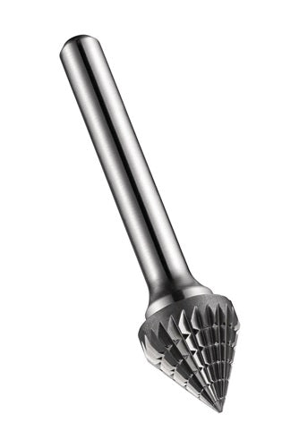 Frässtift KSJ Ø 6 Kopflänge 4 mm Schaft-Ø 6 HM Verzahnung Kreuz DORMER