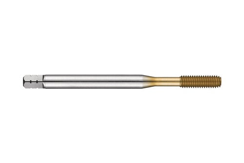 Gewindefurcher DIN 2174 4 Form E 15 - 2 HSS-E TiN 6GX Geometrie ohne Nuten (Gewindeformen) DORMER – Ansicht 3