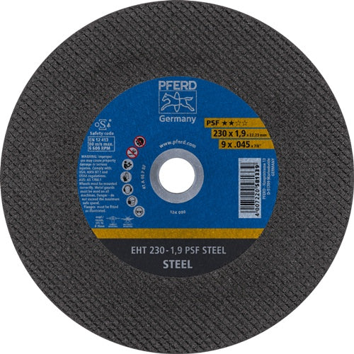 Trennscheibe PSF STEEL D230x19mm gerade Stahl Bohrung 2223 mm PFERD - VPE: 25