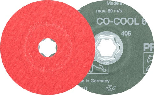 Fiberscheibe COMBICLICK CO-COOL Ø 115 mm Körnung 60 INOX / Aluminium Keramikkorn PFERD - VPE: 25