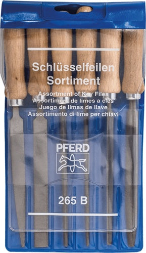 Schlüsselfeilensatz Länge 100 mm Hieb 2 Kunststofftasche PFERD