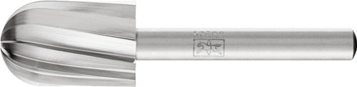 Frässtift C1625 Ø 16 mm Kopflänge 25 mm Schaft-Ø 6 mm HSS Verzahnung ALU PFERD