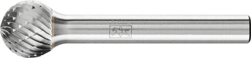 Frässtift KUD Ø 12 mm Kopflänge 10 mm Schaft-Ø 6 mm Hartmetall Verzahnung 3 PLUS PFERD