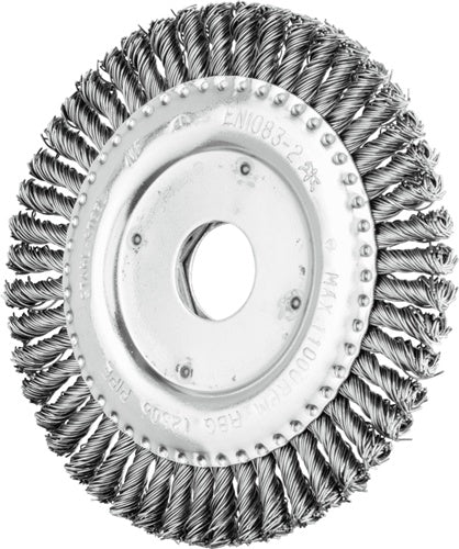Rundbürste RBG 12506/222 PIPE ST 050 Ø 125 mm Drahtstärke 05 mm Stahl 6 mm 12500 min-¹ PFERD