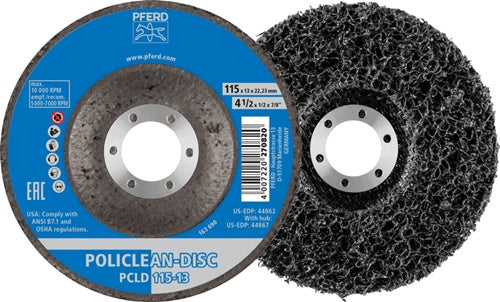 Grobreinigungsscheibe POLICLEAN Ø115x13mm Bohrung 2223 mm PFERD