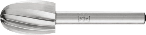Frässtift O1625 Ø 16 mm Kopflänge 25 mm Schaft-Ø 6 mm HSS Verzahnung ALU PFERD