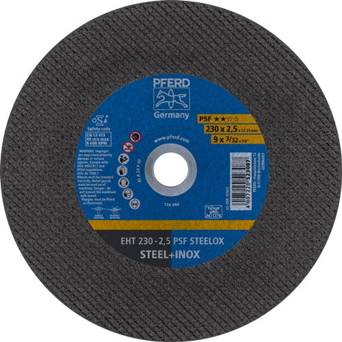Trennscheibe PSF STEELOX D230x25mm gerade INOX Bohrung 2223 mm PFERD - VPE: 25