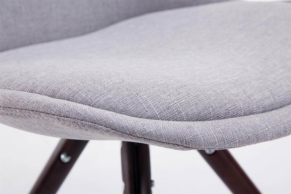 Besucherstuhl Toulouse Stoff Cappuccino Rund – Ansicht 19