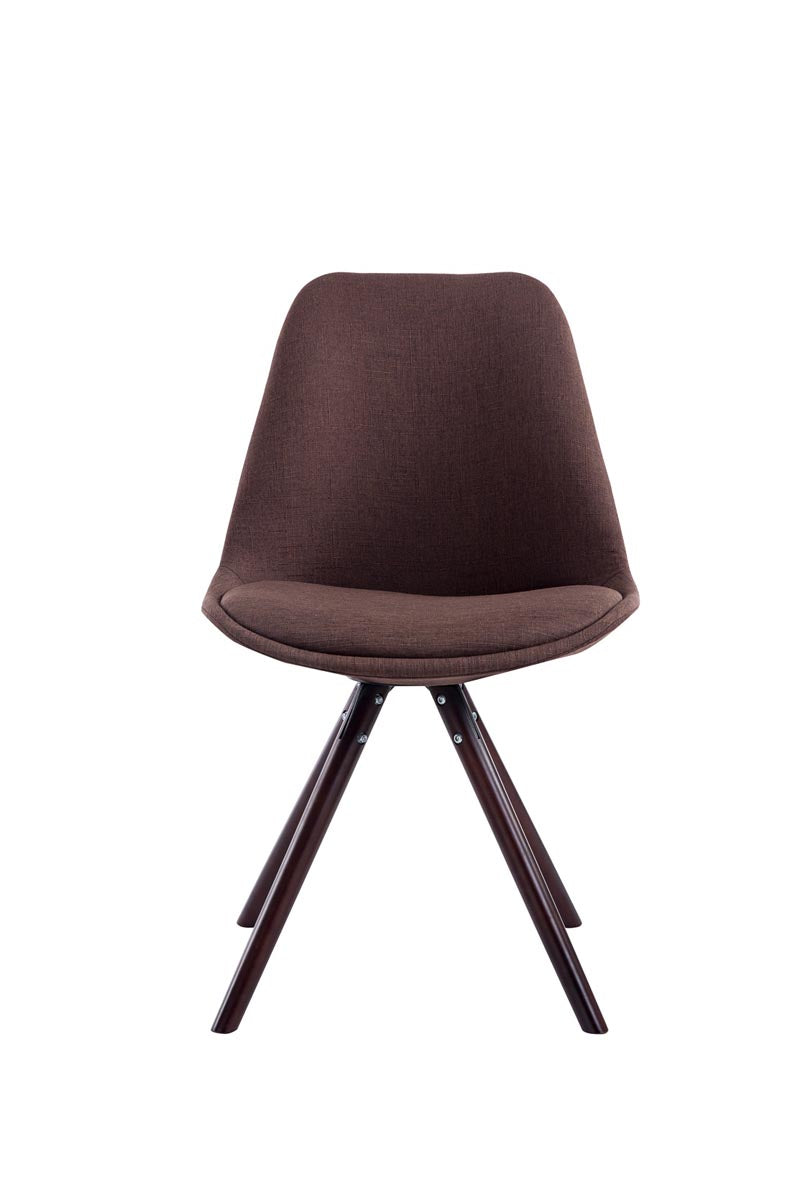 Besucherstuhl Toulouse Stoff Cappuccino Rund – Ansicht 4