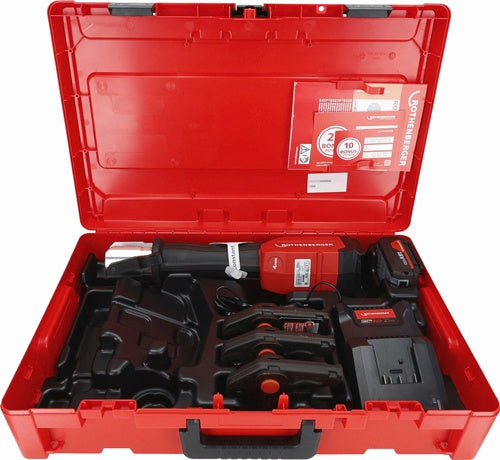 Akkupressmaschine ROMAX 4000 Basic Set AMPShare AkkuLadegerät M 152228mm 4Ah