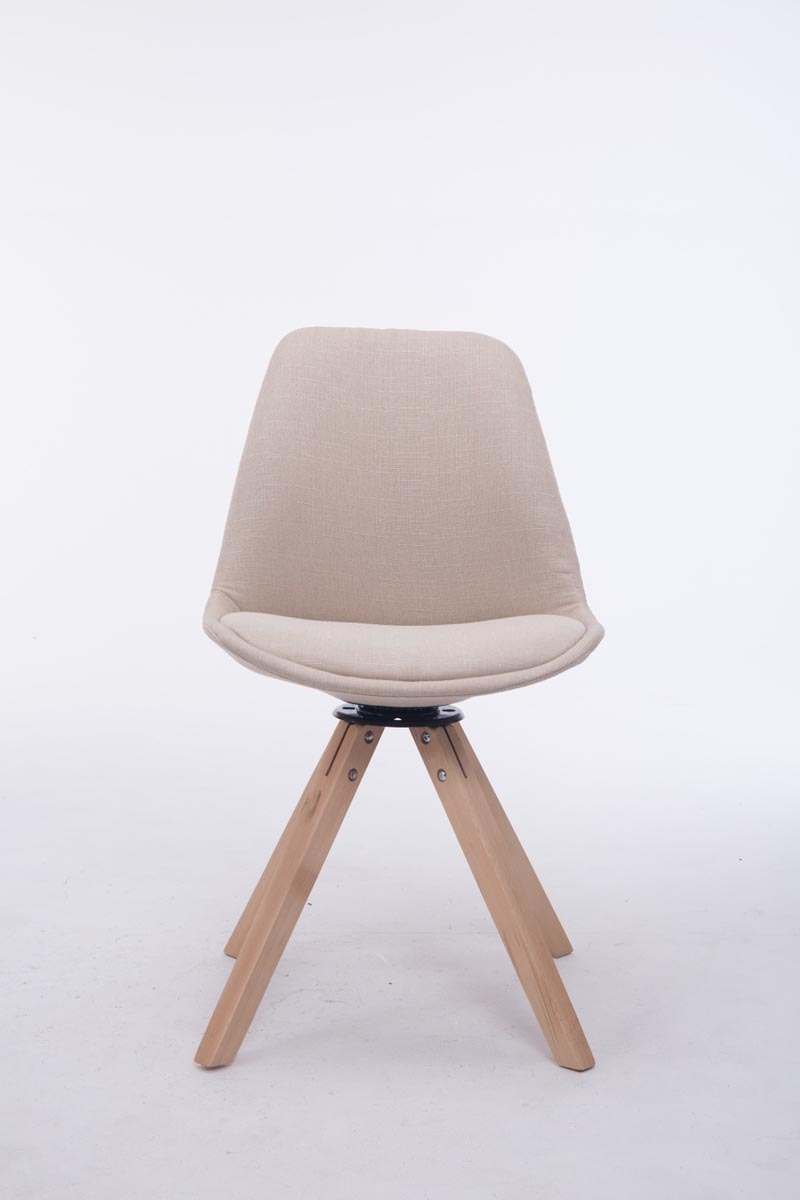 Besucherstuhl Troyes Drehbar Natura Stoff Square – Ansicht 8