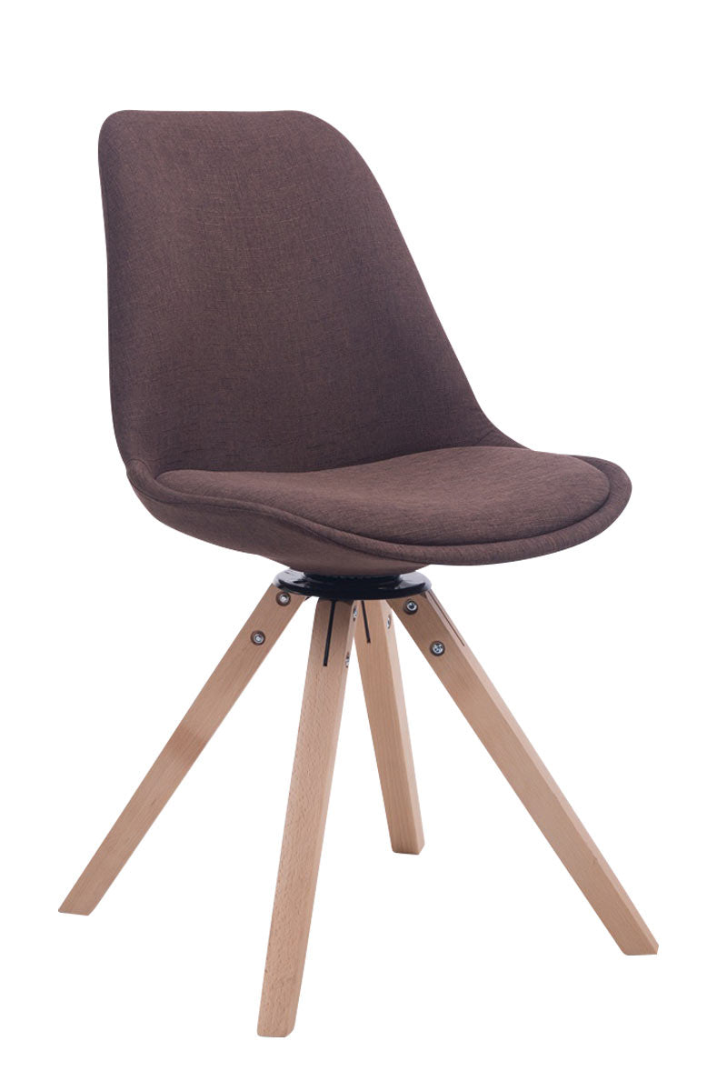 Besucherstuhl Troyes Drehbar Natura Stoff Square – Ansicht 4