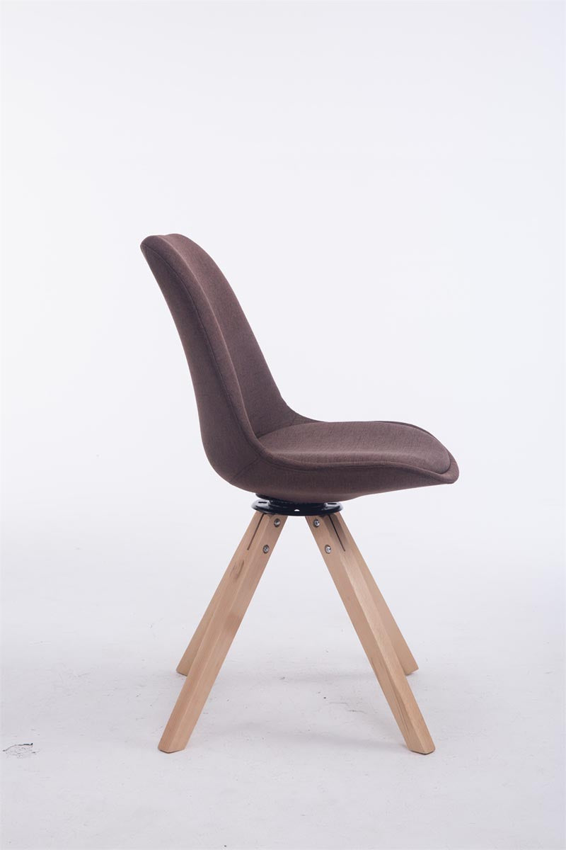 Besucherstuhl Troyes Drehbar Natura Stoff Square – Ansicht 6