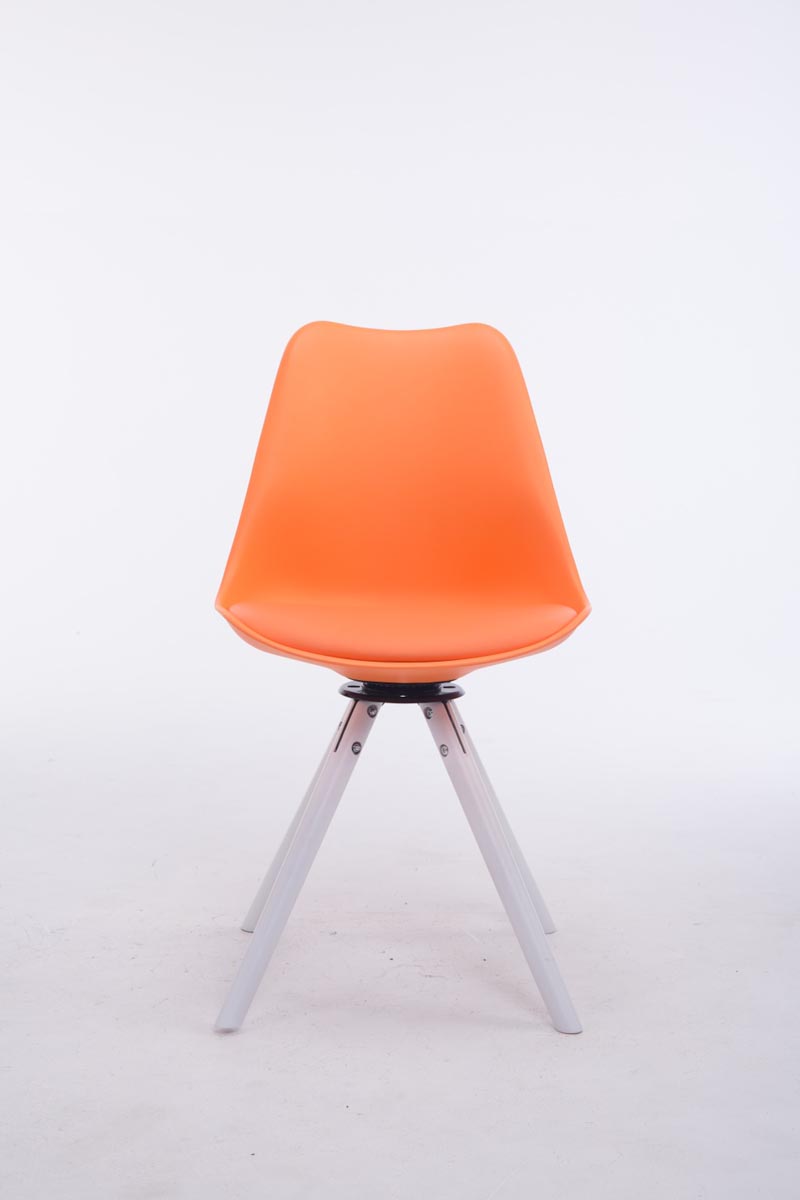 Besucherstuhl Troyes Drehbar Weiß Rund – Ansicht 19