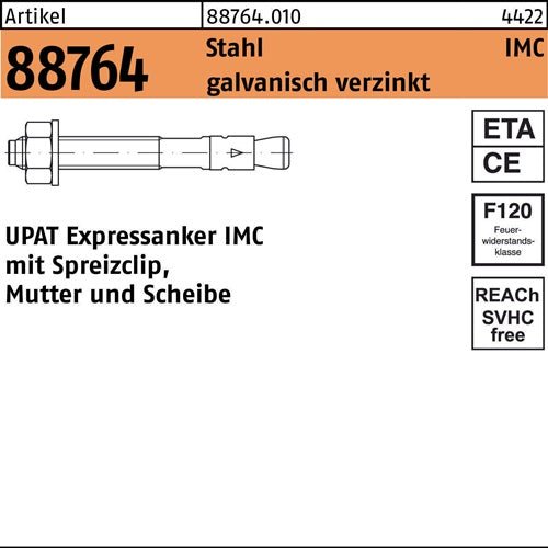 Expressanker R 88764 IMC 16/25/145 Stahl galvverz 20 Stück UPAT - VPE: 20