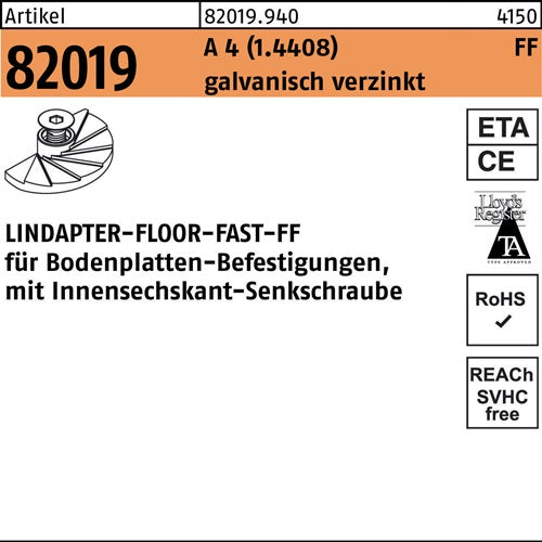 Klemme R 82019 FF FF 12 A 4 (14408) 1 Stück LINDAPTER