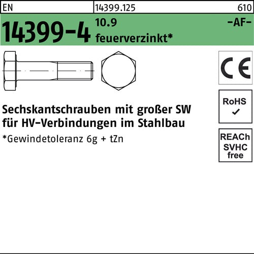 Sechskantschraube EN 14399-4 M36x 200 109 feuerverz 1 Stück FRIEDBERG