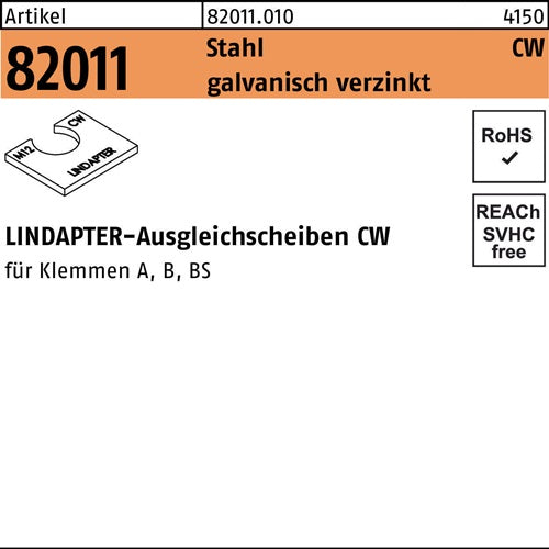 Ausgleichscheibe R 82011 CW M24/40 Stahl galvverz 1St LINDAPTER