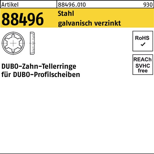 Zahntellerring R 88496 427-505x35 Stahl galvverz 25 Stück DUBO - VPE: 25