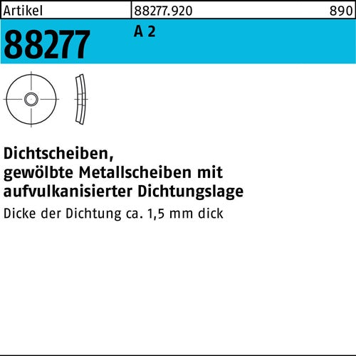 Dichtscheibe R 88277 Dichtungslage 16x 68x 1 A 2 1000 Stück - VPE: 1000