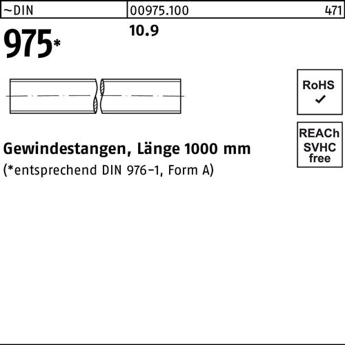 Gewindestange DIN 975 M 5 x 1000mm 109 1 Stück