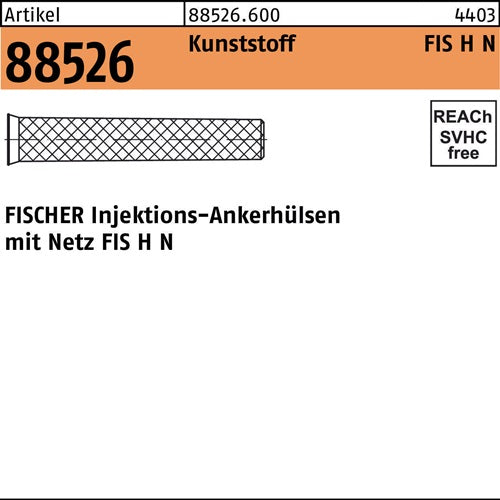 Injektionsankerhülsen R 88526 Netz FIS H 16x 85 N Ku 20 Stück FISCHER - VPE: 20