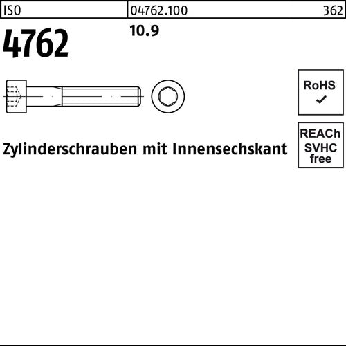 Zylinderschraube ISO 4762 Innen-6kt M12x 14 109 100 Stück - VPE: 100