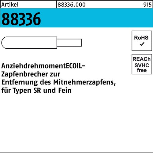 Zapfenbrecher R 88336 M6 Stahl 1 Stück AMECOIL