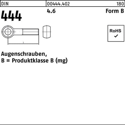 Augenschraube DIN 444 Form B BM 30 x 160 46 1 Stück
