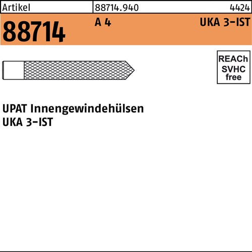 Innengewindehülse R 88714 UKA IST M12 A 4 10 Stück UPAT - VPE: 10