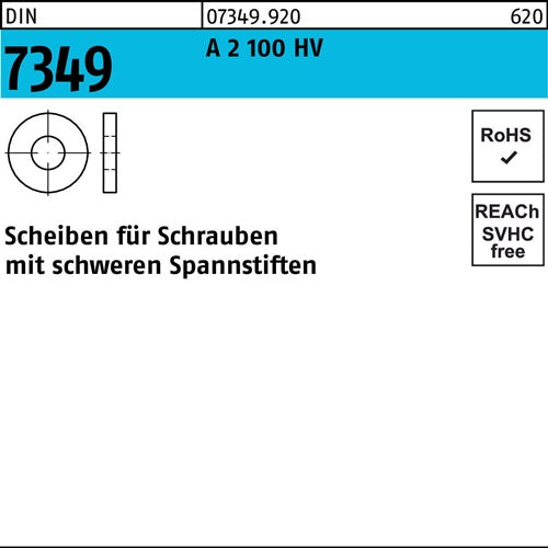 Scheibe DIN 7349 32x 9x 1 A 2 100 HV 100 Stück - VPE: 100