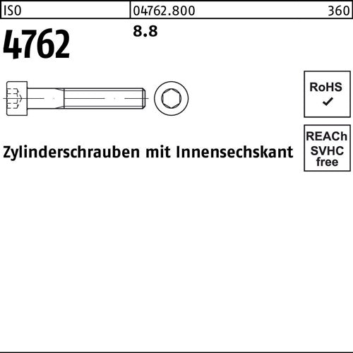 Zylinderschraube ISO 4762 Innen-6kt M22x 40 88 25 Stück - VPE: 25