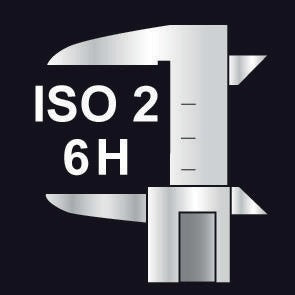 Gewindebohrersatz Form B ca 4-5 Gänge mit Schälanschnitt metrisch HSS RUKO – Ansicht 3
