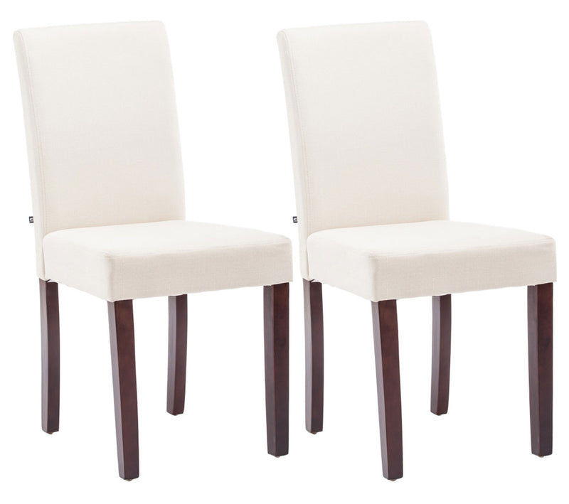 2er Set Esszimmerstuhl Ina Stoff cappuccino