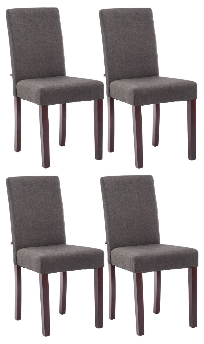 4er Set Esszimmerstuhl Ina Stoff cappuccino – Ansicht 14