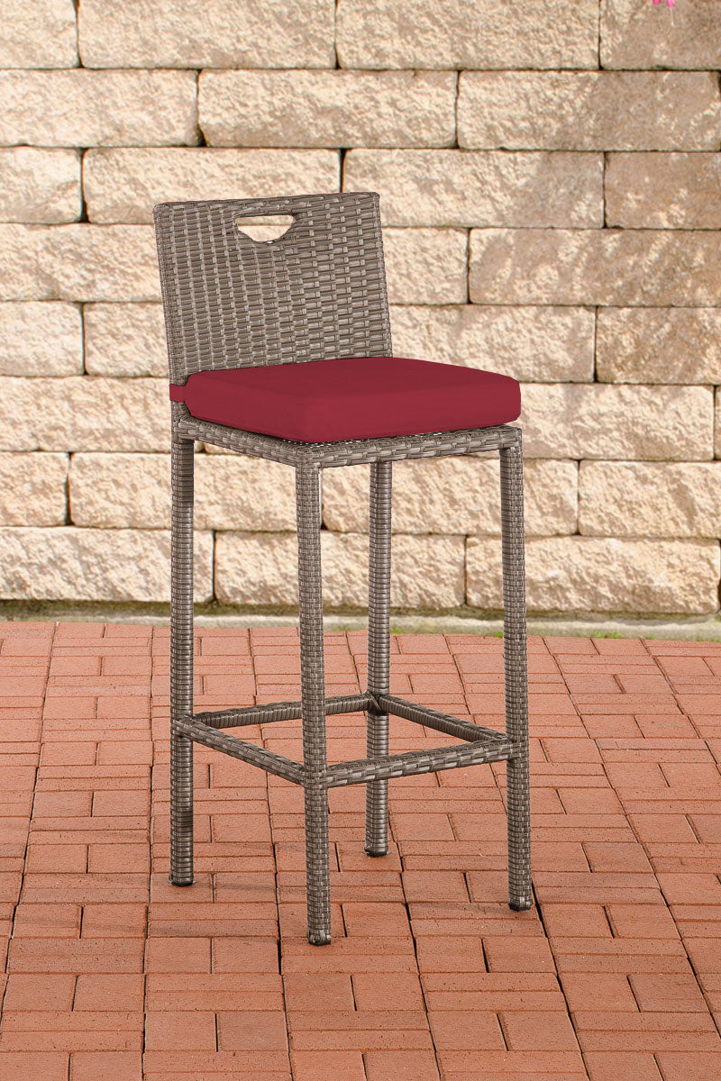 Barhocker Mari Rubinrot – Ansicht 2