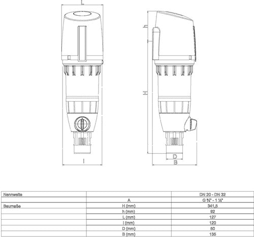SYR Rückspülfilter DRUFI 2315 DFR – Ansicht 3