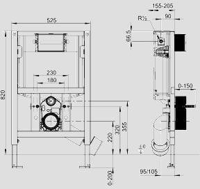 SANIT WC Element INEO FronTop 820 – Ansicht 3
